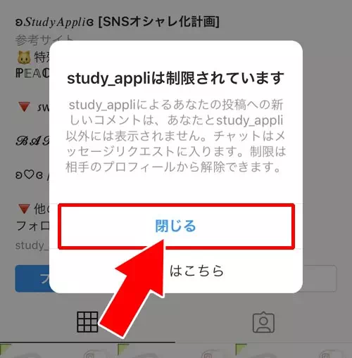 アカウント制限で個別に消す|インスタでオンライン表示(緑マーク)を消す方法!一括と個別で消し方が違います