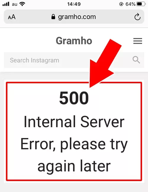 Gramhoでエラーが表示される|インスタ検索できるGramhir(Gramho)の使い方!ストーリーが出ない原因も解説します