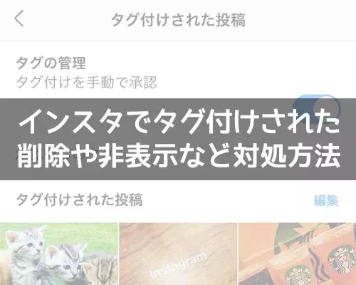 インスタでタグ付けされた時の対処方法!勝手なタグ付けは削除や非表示で対応しよう