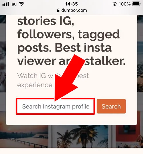アカウントを検索する|DUMPORの使い方!インスタストーリーを見ると足跡でバレるのか解説します