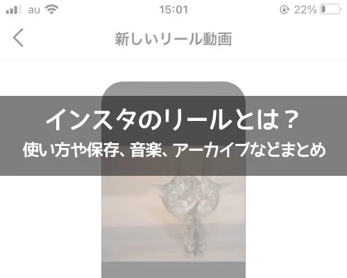 インスタグラムのリールとは?使い方や保存、音楽、アーカイブなどリール機能をまとめて解説