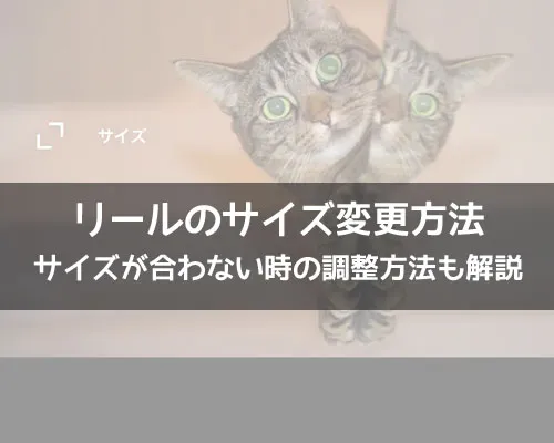 インスタリールのサイズ変更方法!サイズが合わない時の調整方法も解説