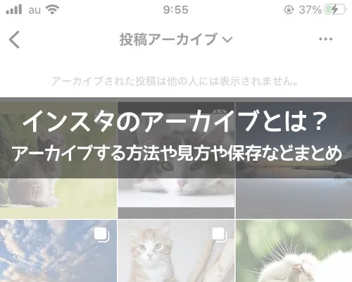 インスタのアーカイブとは？アーカイブする方法や見方や保存など使い方まとめ