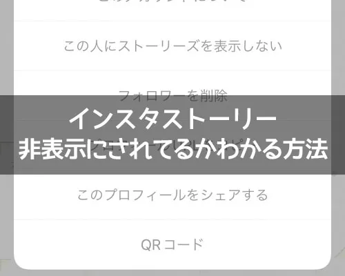インスタストーリーが非表示にされてるかわかる方法(調べる方法)|インスタストーリーが非表示にされてるかわかる?調べる方法を解説