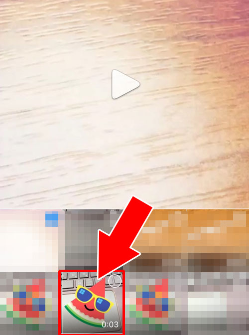 インスタで動画の再生時間(長さ)編集でつなぎ合わせ
